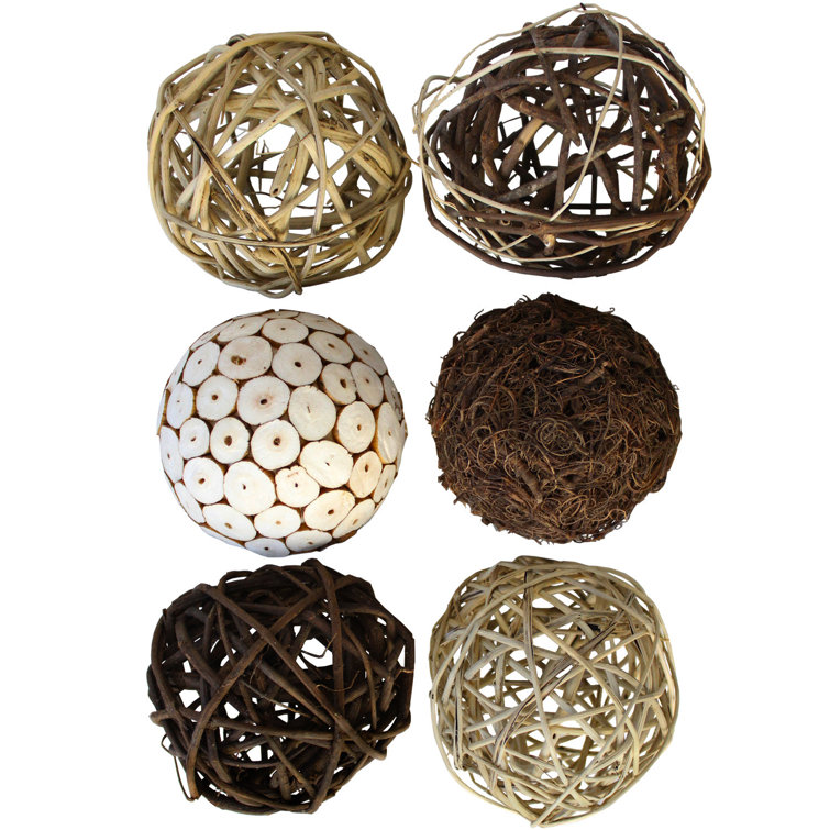 Millwood Pines 6 Piece Schall Decorative Balls for Bowls & Reviews